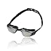 Mirrored Kids Swim Goggles with Free Nose Clip - Comfortable Reflective Tinted Lens Youth Swimming Glasses Best for Toddlers Children Junior Boys & Girls - Leakproof Anti-Fog UV-Protection (Black)