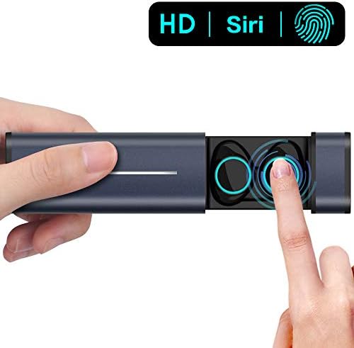 Wireless Earbuds, ASMOTIM True Wireless Bluetooth 5.0 Headphones Earbuds Bluetooth Wireless, Touch Control, Auto Pairing, Song Control, Waterproof, Wireless Earbuds with Mic, in-Ear Mini Earphones