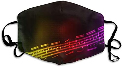 Custom Mouth Mask Anti-Dust Abstract Music Face Mask Breathable Mask With Adjustable Ear-loop Windproof And Warm