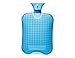 DUOCAI Rubber Hot Water Bottle with Super Soft Fur Cover for Pain,for stomach 2L Blue