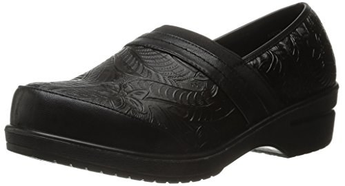 Easy Street Women's Origin Mule, Black Tool/Black/Gore, 8.5 W US