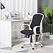 Office Chair Desk Chair Computer Chair Adjustable Swivel Gaming Chair Ergonomic Task Chair with Armrests,Classic White Black