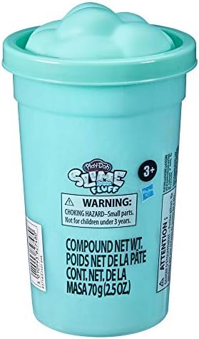 Play Doh Slime Feathery Fluff Mega Can Of Super Lightweight Oddly Satisfying Compound For Kids 3 Years And Up Teal Color Non Toxic Toys Games