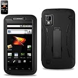 ZTE Warp N860 All Black 2in1 Hybrid Case W/Kickstand Function