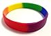 TheAwristocrat_USA COMPANY_1 Dozen Multi-Pack Rainbow (Blank) Wristbands Silicone Rubber Bracelets (Small 7