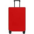 Christmas Red Travel Luggage Cover, Anti-scratch Travel Suitcase Protector Covers, Washable Elastic Baggage Covers Fit 19-21 Inch Carry on Luggage