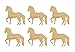 Horse Shape Unfinished Wood Animal Cut Outs 2.5