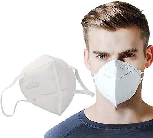 1x Face Mask N95 Mask Hygiene Respirator High Filtration W/ 5 Layers of Protection Face Mask Built In Nose Seal Clip for Perfect Face Seal Protects From Airborne Particles, Germs, Dust, Unisex Outdoor