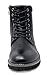 Bruno Marc Men's Stone-03 Black Motorcycle Combat Dress Oxford Snow Boots Size 10 M US