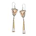 Silpada 'Culture Club' Drop Earrings with Crystals in Sterling Silver, Brass, & Copper