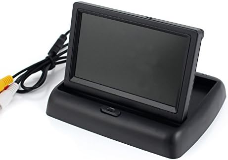 Delipop CM201 4.3 inch Foldable Rear View Monitor HD TFT LCD Screen for Car Camera Backup