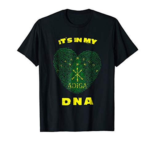 Circassian flag shirt - Adiga Is In My DNA ShirtCircassian shirt - Circassian flag shirt by fingerprint