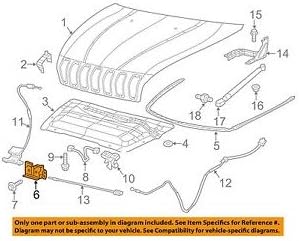 Amazon Com Mopar 68103170ab Jeep Cherokee Hood Latch Automotive