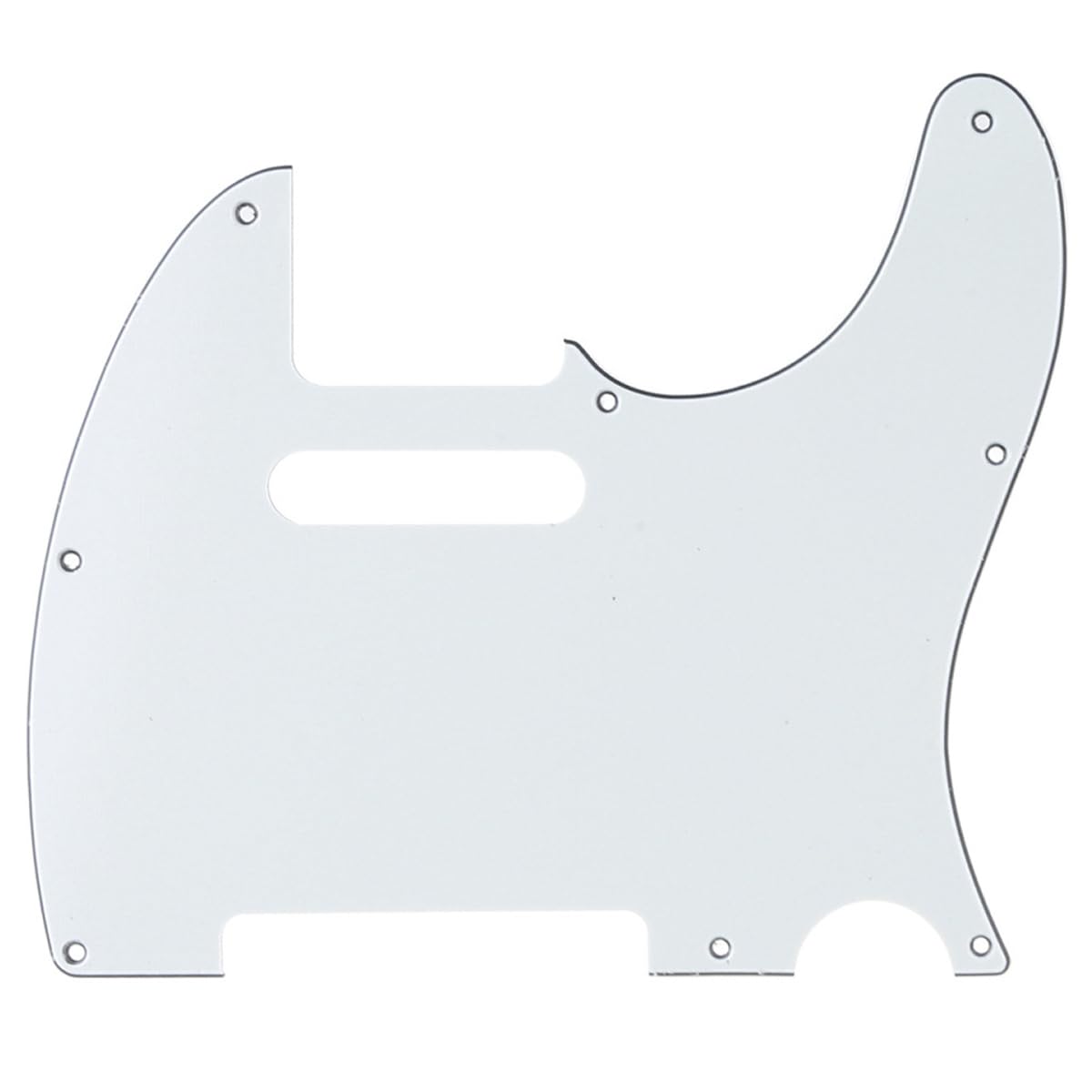 Musiclily Pro 8-Hole Guitar Tele Pickguard for JPN Made Fender Japan Telecaster, 3Ply Parchment