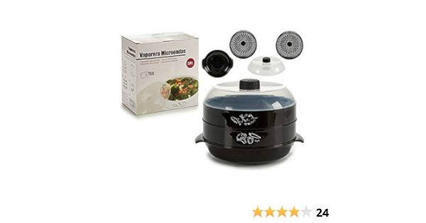 AR Vaporera Dos Pisos para Uso en Microondas Cocina al Vapor ...