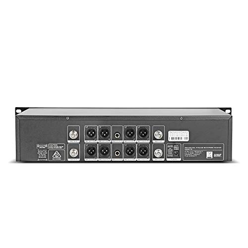Wireless Microphone System 8 Channel Pro Audio UHF 8 Lavalier Bodypacks 8 Lapel Mic 8 Headsets For Karaoke System Church Speaking Conference Wedding Party 3 Year Warranty