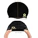 Vestoff 48 Hour Sales Today Premium Solid Silicone Swim Cap for Women Men Kids with Anti-Slipping Technology Odor-Free Easy To Use Flexible and Durable Black