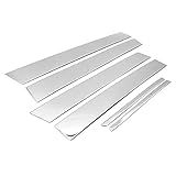 Sizver Chrome Stainless Steel Pillar Posts Accent Covers For 2012-2014 Toyota Camry 6pcs