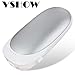 5200mAh USB Electric Rechargeable Hand Warmer，Vshow Baby Dolphin Pocket Portable Warmer Double-Side Heat and Emergency Phone Charger - Silver