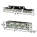DT MOTO™ Green White 54x LED Emergency Vehicle Warning Deck Grille Dash Visor Lights - 1 set