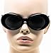 Elite Vintage NIRVANA Kurt Cobain Round Sunglasses For Women Men Eyewear (Black-Black, 65)