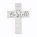 P. Graham Dunn Be Still Script Whitewash 8.5 x 12 Solid Pine Wood Wall Hanging Cross