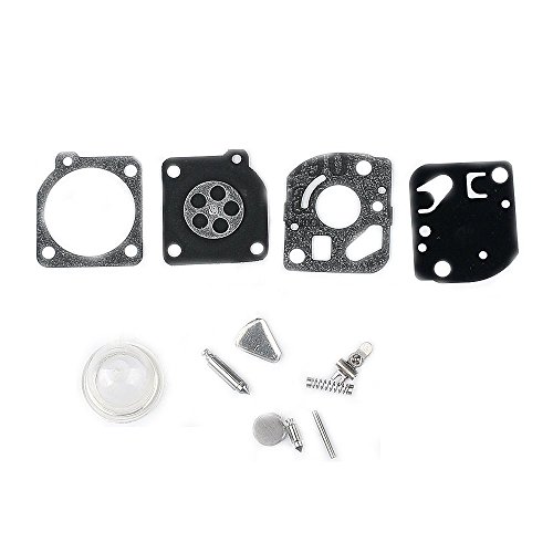 Podoy Carburetor Rebuild Kit RB-47 with Gasket Diaphragm for ZAMA C1Q-W37 C1Q-W11G C1U-W13 C1Q-E6A Poulan WeedEater Craftsman Trimmers Blowers