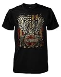 Harley-Davidson Men's Freedom Bar & Shield Short Sleeve T-Shirt, Solid Black