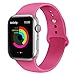 AdMaster Silicone Compatible for Apple Watch Band and Replacement Sport iwatch Accessories Bands Series 3 2 1 Barbie pink 42mm S/M