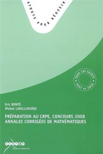 Annales corrigées de mathématiques