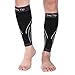 Day Tip Calf Compression Sleeve - Calf Brace - Leg Compression Socks for Helps Shin Splint with Men, Women and Runners - Calf Guard for Running, Cycling, Maternity, Travel, Nurses (Black, Medium)