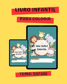 Livro Livro Infantil para Colorir: Meu Safari Colorido