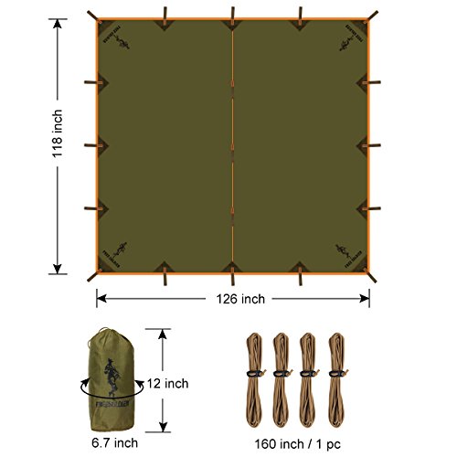 FREE-SOLDIER-Waterproof-Portable-Tarp-Multifunctional-Outdoor-Camping-Traveling-Awning-Backpacking-Tarp-shelter-Rain-Tarp