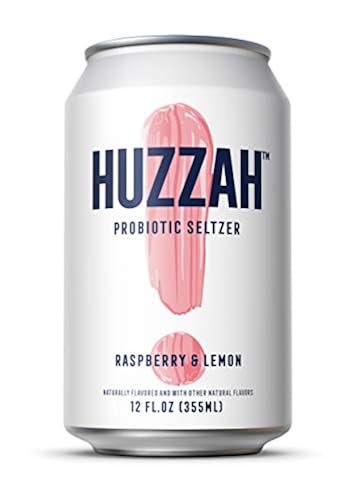 HUZZAH Seltzer Sparkling Water- Bubbles with Benefits - Low Calorie ...