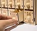 Juvale Wooden Advent Calendar, LED Light Up Reindeer Christmas Village, 24 Drawers Countdown (8.7 x 14.1 x 3.2 in)