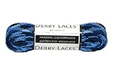 Blue Camouflage 72 Inch Waxed Skate Lace - Derby Laces for Roller Derby, Hockey and Ice Skates, and Boots