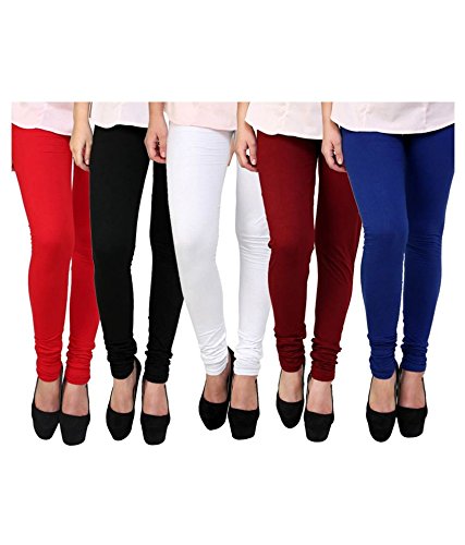 devaas multicolor leggings for womens free size pack of 5 combo offer