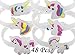 Monqiqi 48 Pack Unicorn Bracelets Party Wristbands for Birthday Party Favor Supplies (Glow Unicorn Bracelets)