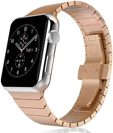 YALTOL for Iwatch Apple Watch Strap Bracelet Diamond Metal Alloy Stainless Steel Iwatch Series 4/3/2/1, 40mm/44m/38mm/42mm 4 Color Options,Rosegold,44mm