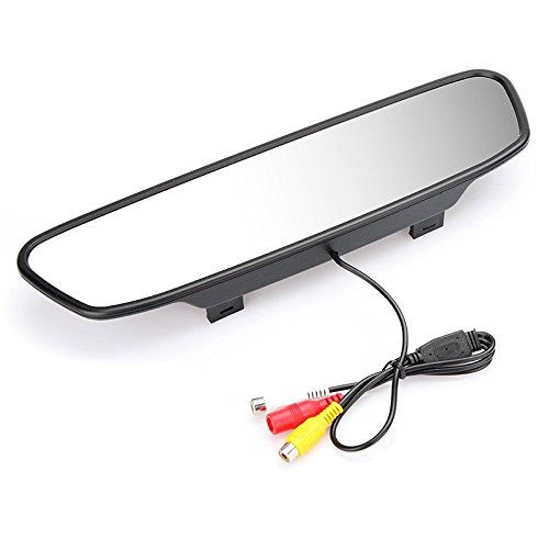 High Resolution 5" inch Color HD TFT LCD 16:9 Car Rearview Mirror Monitor 800 * 480 DC 12V Car Monitor for DVD Camera VCR