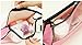 ACELIST Clear Vinyl Zippered Cosmetic Bag Carry Case Travel Makeup (Pink)