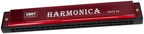 Gtaertag child Exercise 24 Holes Harmonica ，Tremolo ，Key of C (Red)