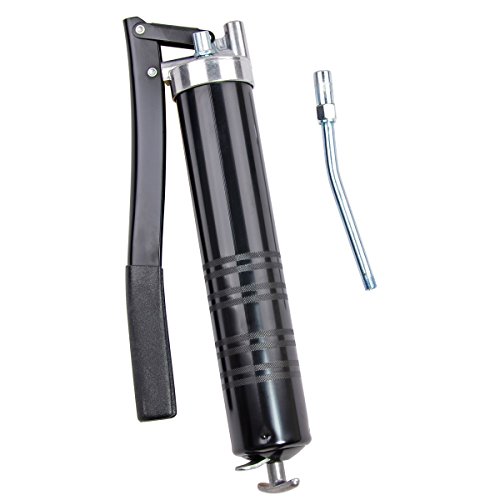 Grease Gun & Extension Pipe Lever Action Handle and Knurled Barrel
