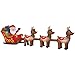 Home Accents Holiday 16ft lighted Santa and sleigh airblown inflatable Christmas decoration