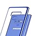 TORRAS Crystal Clear Galaxy Note 9 Case, Clear Ultra Thin Slim Fit Soft TPU Gel Case Cover with Electroplated Frame Compatible with Samsung Galaxy Note 9(2018), Clear Back/Blue Frame