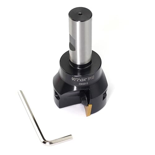 OSCARBIDE Heavy Duty Indexable End Mill,1''Shank Weldon,1