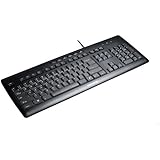 Cherry eVolution STREAM XT Corded Multimedia Keyboard - PS/2, USB - 104 Keys - Black - English (US)