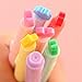 KitMax (TM) Pack of 12 Pcs Cute Cool Novelty Candy Color Seal Pen Tip Highlighter Office School Supplies Students Children Gift (Color May Vary)
