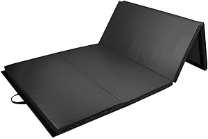 PRISP Folding Gymnastics Mat 240 cm, Tumble & Exercise Gym Mat for Home, 240cm (8ft) Long x 120cm (4ft) Large x 5cm (2in) Thi