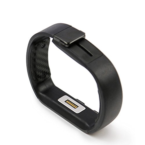 ArmorSuit MilitaryShield - Microsoft Band Medium (4M5-00002) Battery Covers ONLY Black Carbon Fiber Skin Protector with Lifetime Replacements